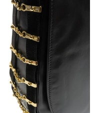 BRACCIALINI NORA Borsa a spalla in pelle nero - Borse Donna - 3