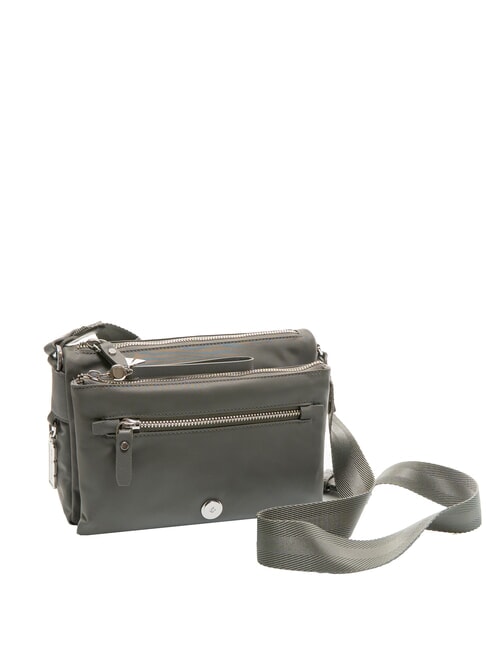 KARISSA EVO Borsa a tracolla con pouch gunmetal green - Borse Donna
