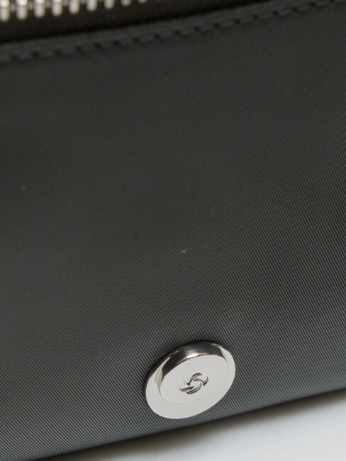 KARISSA EVO Borsa a tracolla con pouch gunmetal green - Borse Donna