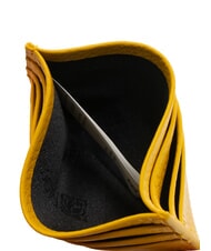 BRACCIALINI BASIC Porta carte in pelle logo metallico giallo - Portafogli Donna - 3