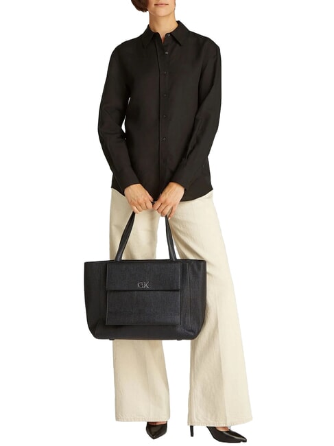 CK MEDIUM Shopper a spalla ck black - Borse Donna