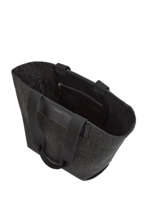 CK RAFFIA Shopper a spalla ck black - Borse Donna