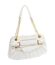 BRACCIALINI GISELLE Borsa a spalla con logo metallico bianco - Borse Donna - 2