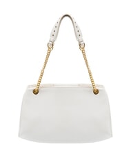 BRACCIALINI GISELLE Borsa a spalla con logo metallico bianco - Borse Donna - 4