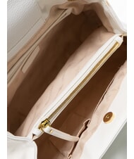 BRACCIALINI GISELLE Borsa a spalla con logo metallico bianco - Borse Donna - 5