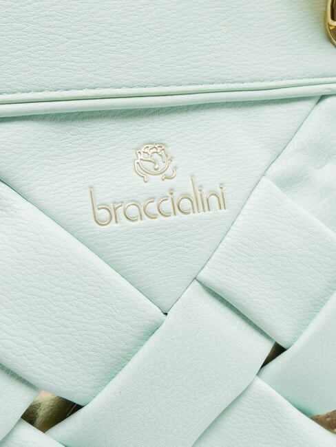 ICONS Borsa shopping intrecciata celeste - Borse Donna