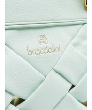 BRACCIALINI ICONS Borsa shopping intrecciata celeste - Borse Donna - 3