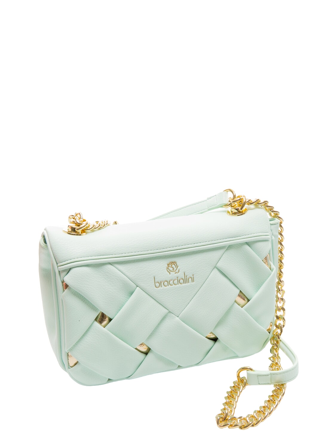 Braccialini Icons Borsa Intrecciata A Tracolla Celeste Acquista