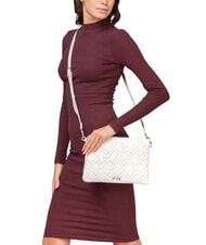 V73 MARGARET Borsa a bustina motivo trapuntato panna - Borse Donna - 5