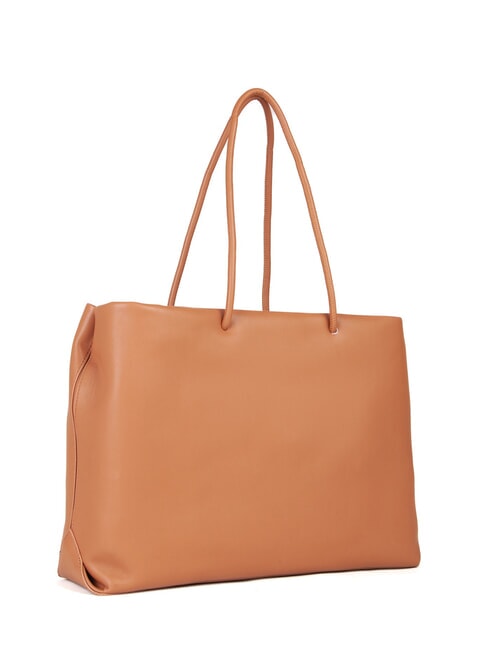 NINETTE Borsa shopping logo in rilievo cuoio - Borse Donna