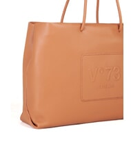 V73 NINETTE Borsa shopping logo in rilievo cuoio - Borse Donna - 3