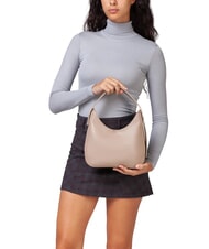 V73 AGATHA Borsa sacca con tracolla beige - Borse Donna - 5