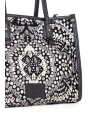 V73 AMELIA Borsa shopping tessuto jacquard nero/multicolor - Borse Donna - 3