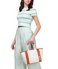 V73 RESPONSIBILITY SUMME Borsa shopping con tracolla naturale/cuoio - Borse Donna - 5