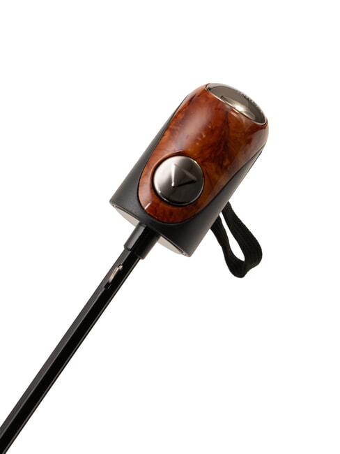 MINI Ombrello pieghevole antivento cravatta marrone 03 - Ombrelli