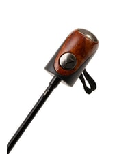 FERRÈ MINI Ombrello pieghevole antivento cravatta marrone 03 - Ombrelli - 4