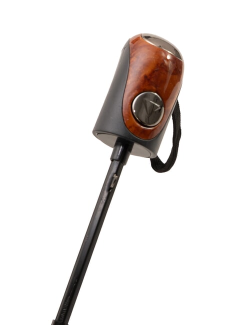 MINI Ombrello pieghevole antivento cravatta grigio 02 - Ombrelli