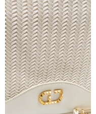 GAUDÌ DELIA Borsa shopping intrecciata white - Borse Donna - 4