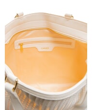 GAUDÌ DELIA Borsa shopping intrecciata white - Borse Donna - 5