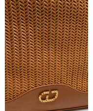 GAUDÌ DELIA Borsa shopping intrecciata tan - Borse Donna - 4