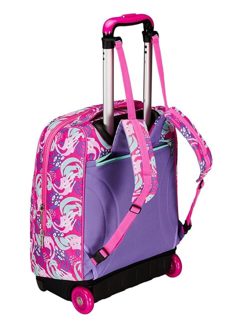 CUCCIOLI BIG GIRL Zaino trolley fisso 2 ruote fuxiafluo - Zaini con carrello