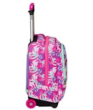 SJGANG CUCCIOLI BIG GIRL Zaino trolley fisso 2 ruote fuxiafluo - Zaini con carrello - 4