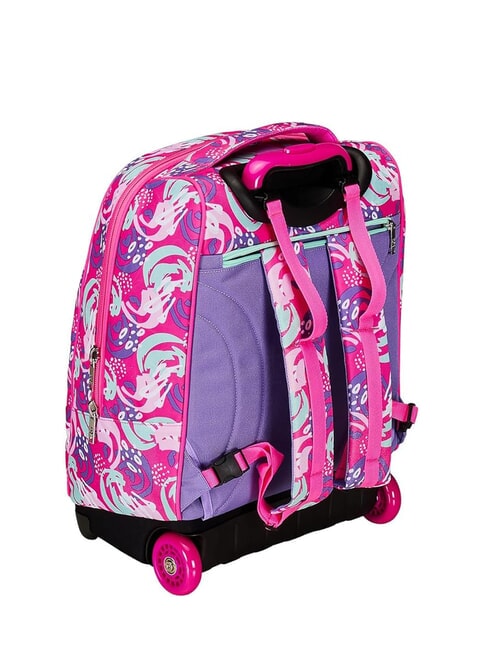 CUCCIOLI BIG GIRL Zaino trolley fisso 2 ruote fuxiafluo - Zaini con carrello
