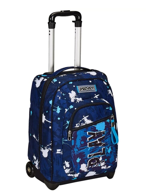 SPOTTYBLUE Zaino trolley fisso 2 ruote azur - Zaini con carrello