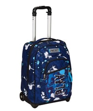 SEVEN SPOTTYBLUE Zaino trolley fisso 2 ruote azur - Zaini con carrello - 3