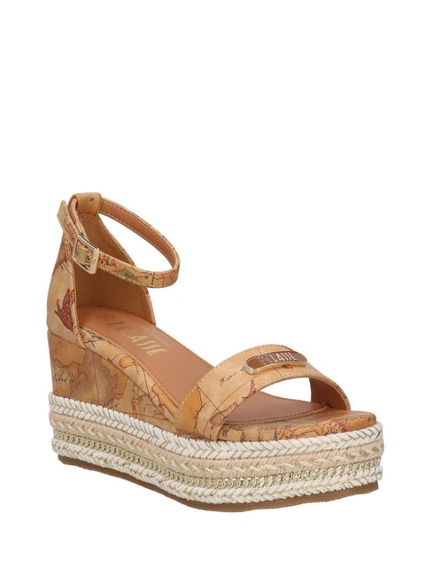 GEO  Sandali Espadrillas con zeppa NATURALE - Scarpe Donna