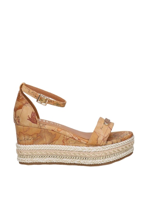 GEO  Sandali Espadrillas con zeppa NATURALE - Scarpe Donna