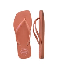 HAVAIANAS SQUARE LOGO Infradito pink clay - Scarpe Donna - 4