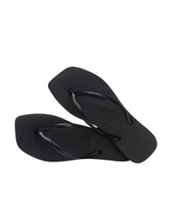 HAVAIANAS SLIM SQUARE Infradito punta quadrata NERO - Scarpe Donna - 4