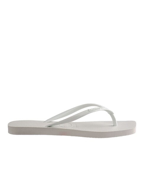 SLIM SQUARE Infradito punta quadrata white - Scarpe Donna