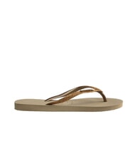 HAVAIANAS SLIM GLITTER II Infradito sand/golden light metalico - Scarpe Donna - 3