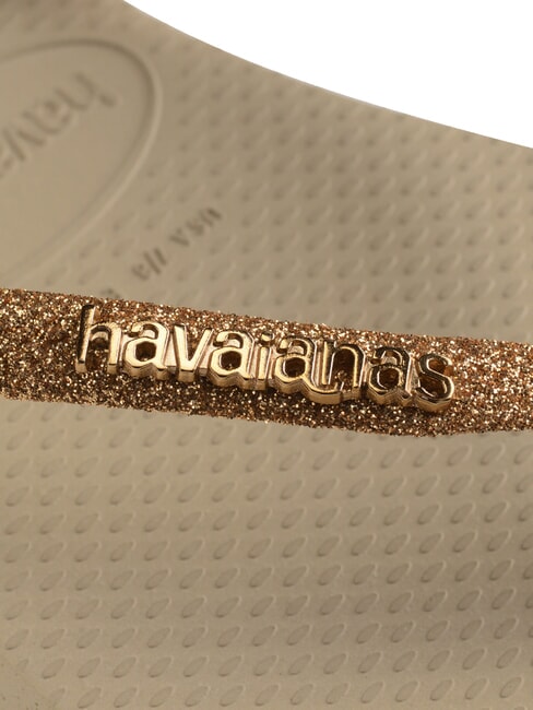 SLIM GLITTER II Infradito sand/golden light metalico - Scarpe Donna