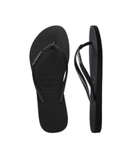 HAVAIANAS SLIM GLITTER II Infradito black black - Scarpe Donna - 5