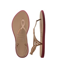 HAVAIANAS LUNA POINT Sandalo infradito rose/gold - Scarpe Donna - 4