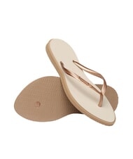 HAVAIANAS SLIM POINT Infradito rose gold/beige - Scarpe Donna - 5