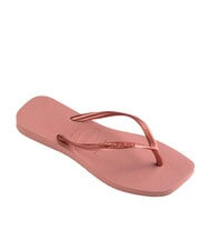 HAVAIANAS SLIM SQUARE Infradito punta quadrata CROCUS/ROSE - Scarpe Donna - 2