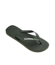 HAVAIANAS BRASIL LOGO Infradito  green olive/green olive - Scarpe Unisex - 2