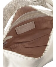 TOSCA BLU BEATRICE Borsa in pelle manico intrecciato bianco avorio - Borse Donna - 3