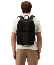 PIQUADRO BRIEF ECOLOGICA Zaino in tessuto riciclato, pc 14" Nero - Zaini da lavoro porta PC - 6