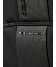 PIQUADRO BRIEF ECOLOGICA TECH Zaino tessuto riciclato con placca USB, porta pc 15.6" Nero - Zaini da lavoro porta PC - 3