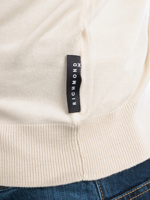 LICONE Cardigan a V con bottoni bone white - Maglie Uomo