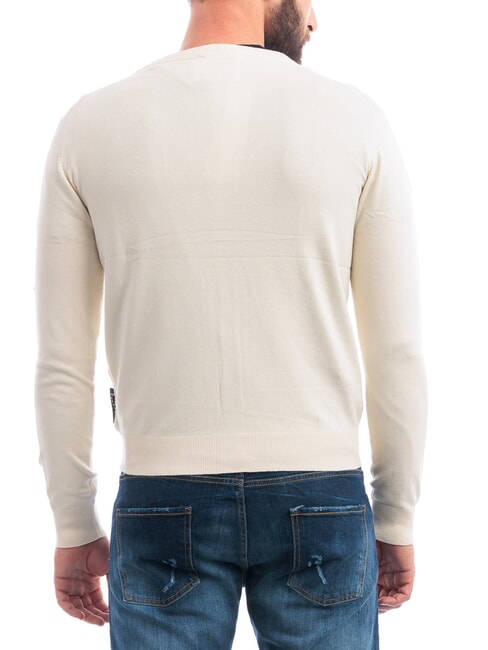 LICONE Cardigan a V con bottoni bone white - Maglie Uomo