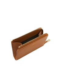 FURLA GOCCIA Portacarte in pelle con zip brandy - Portafogli Donna - 2