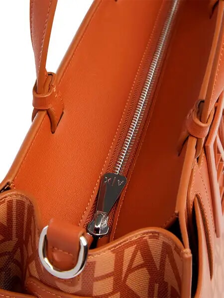 LOGO ALL OVER Borsa a mano con tracolla cam. rose/car. cafe - Borse Donna