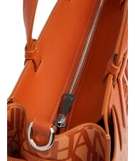 ARMANI EXCHANGE LOGO ALL OVER Borsa a mano con tracolla cam. rose/car. cafe - Borse Donna - 3