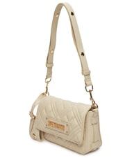 LOVE MOSCHINO QUILTED S Mini Bag a tracolla avorio - Borse Donna - 3